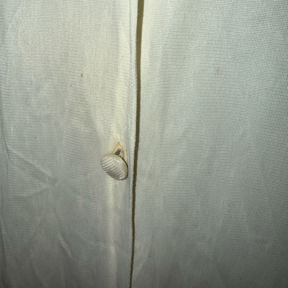 VTG Vanity Fair 1950s Old Hollywood Ivory Satin Peignoir Set Lace Nightgown Robe - Picture 5 of 10